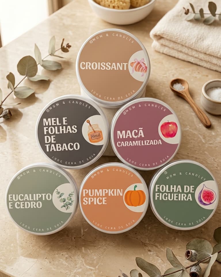 Pack velas de outono em lata (ou individual)