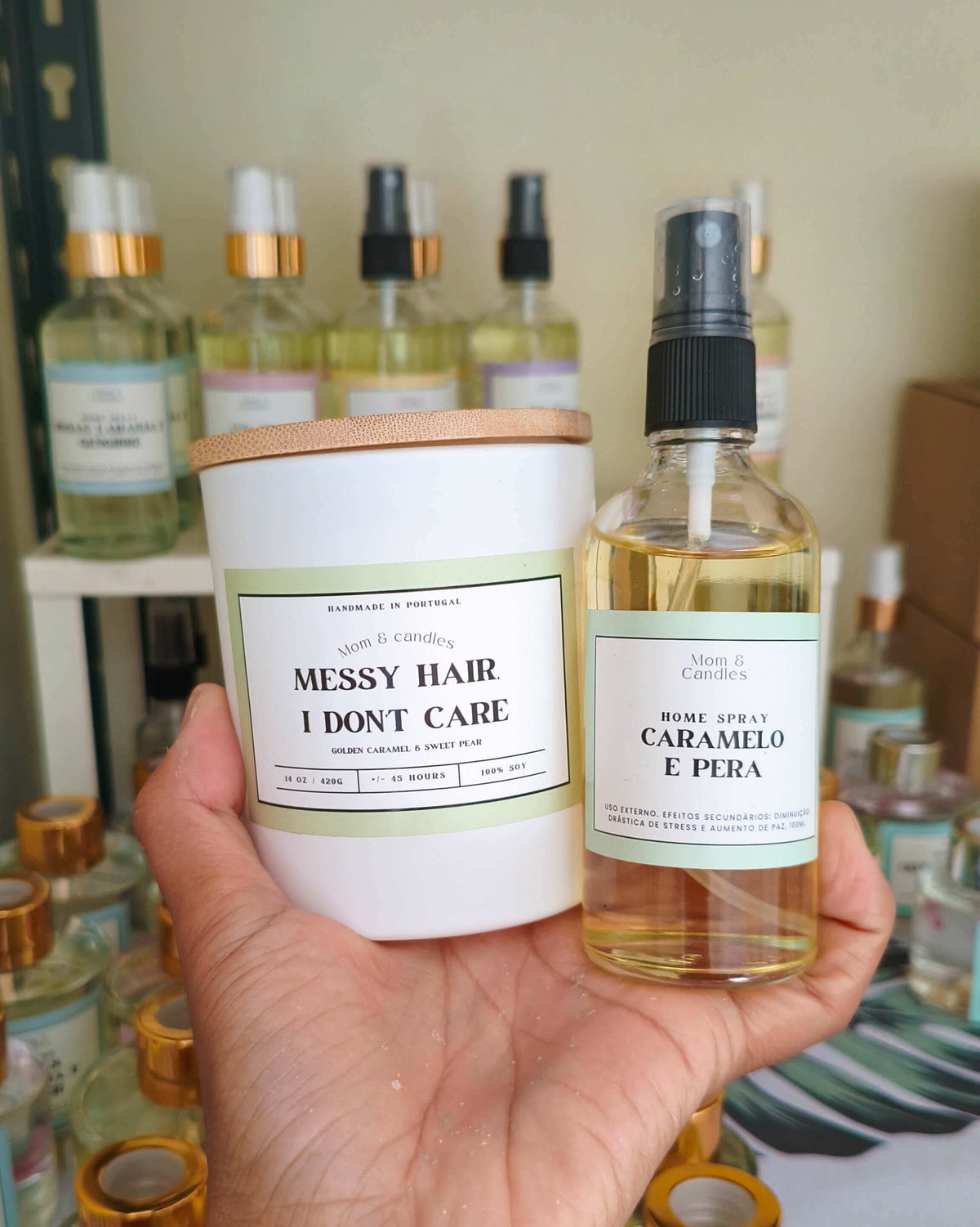Kit vela (240g) + homespray (50ml)