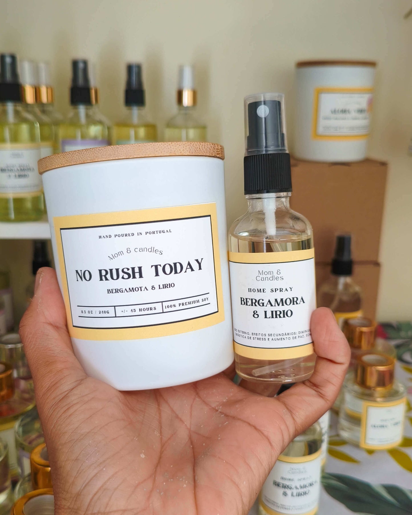 Kit vela (240g) + homespray (50ml)